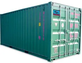 6.1m (20ft) high-cube shipping container with doors both ends