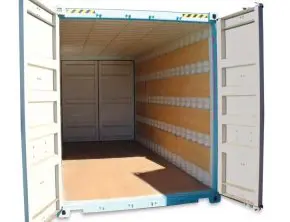 6.1m (20ft) high-cube furniture box