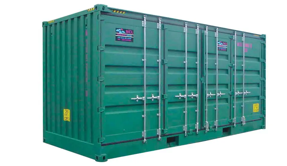 6.1m (20ft) high-cube shipping container with full side opening doors - Image 2