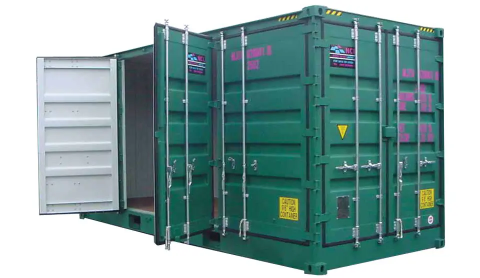 6.1m (20ft) high-cube shipping container with full side opening doors - Image 3