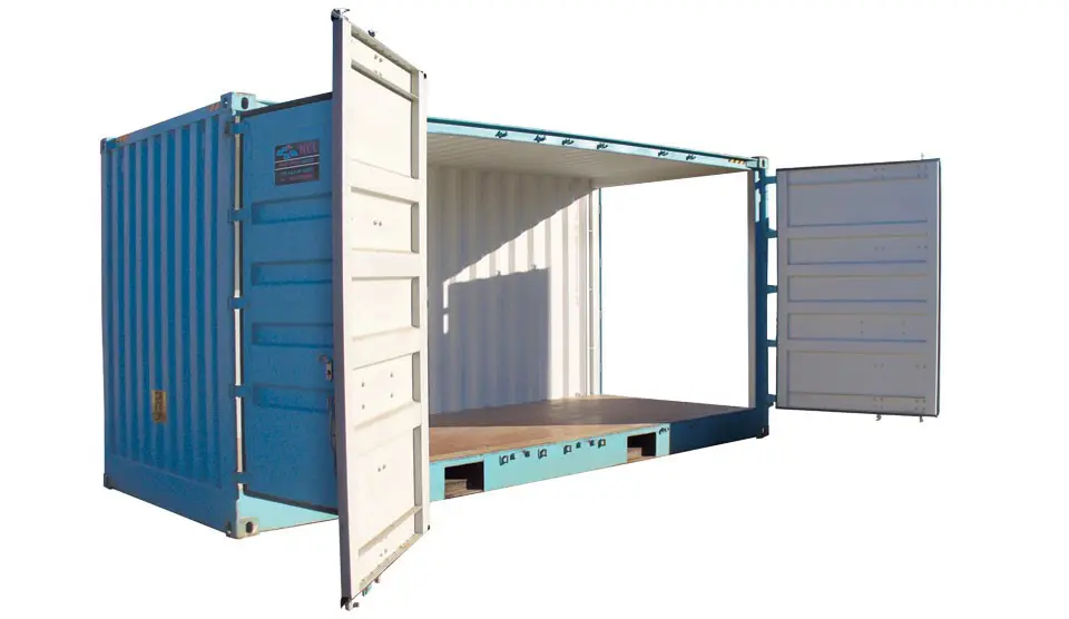 6.1m (20ft) high-cube, full side opening container for hire - Image 2