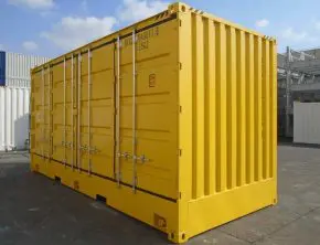 6.1m (20ft) hazardous goods storage container with side doors