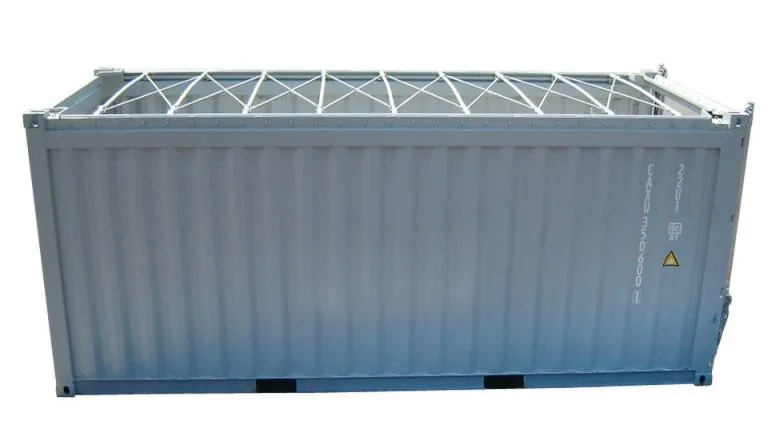 open top shipping container