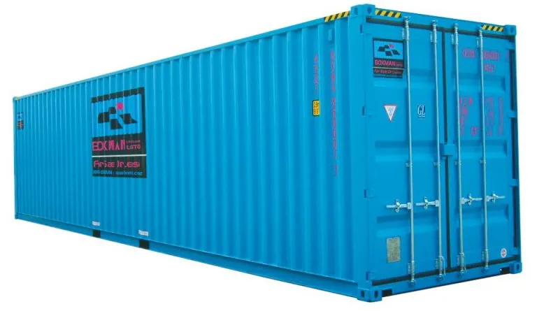 high-cube shipping container with doors both ends