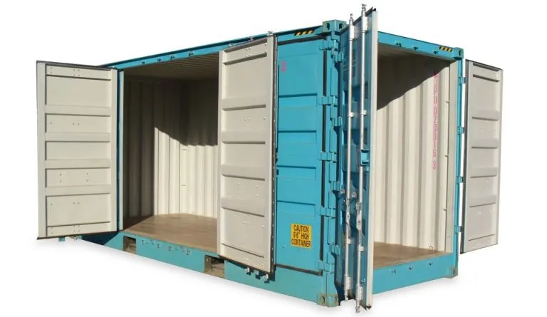 high-cube, full side opening container